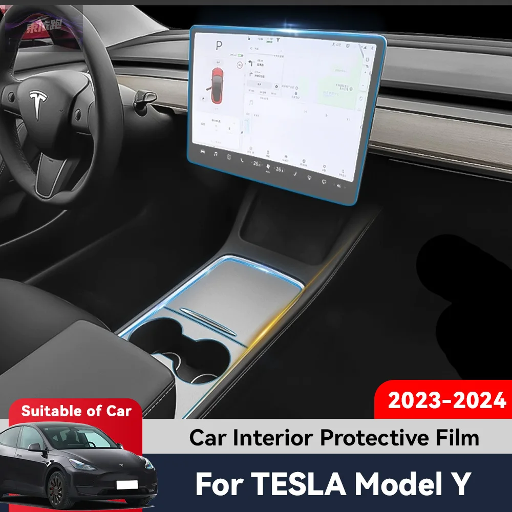

TPU Navigation Anti Scratch Interior Protection Film GPS Navigation For TESLA MODEL Y 2023 2024 Auto Central Control Screen