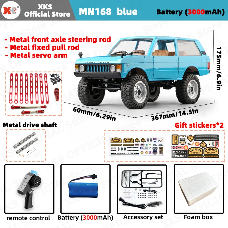 MN168 RC Auto 1:12 Volledige Schaal RTR Versie MN Model 2.4G 4WD 280 Motor Proportionele Off-Road RC Afstandsbediening Auto voor Jongens Geschenken