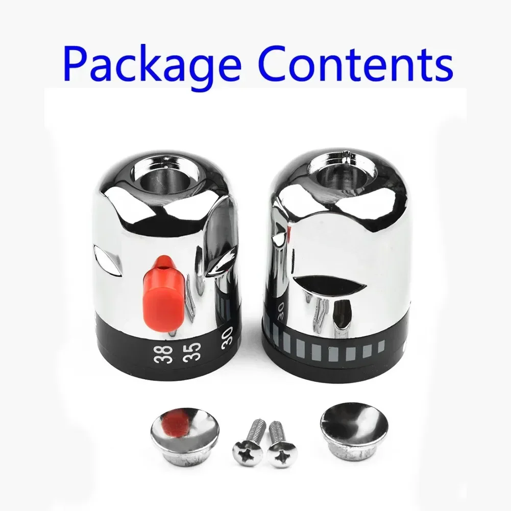 

1 пара термостатических клапанов, интеллектуальные ручки управления включением и выключением, головка термостатического клапана на солнечной батарее для смесителей для ванны и душа