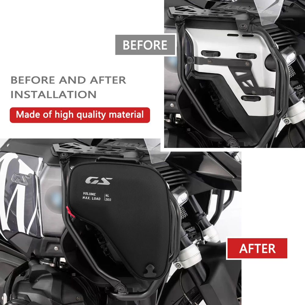 R1300GS مغامرة دراجة نارية الملحقات هدية اليسار اليمين المبرد أكياس القلنسوة مقاوم للماء ل R 1300 GS ADV R1300GSA 2024-2025