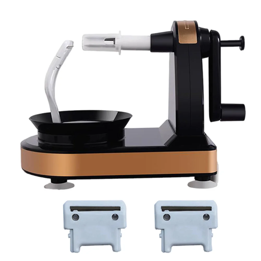 

Multifunction Peeler Fruit Machine Hand Crank Stainless Steel Kitchen Tool Vegetable Slicer Paring Cutting ABS PP Materials