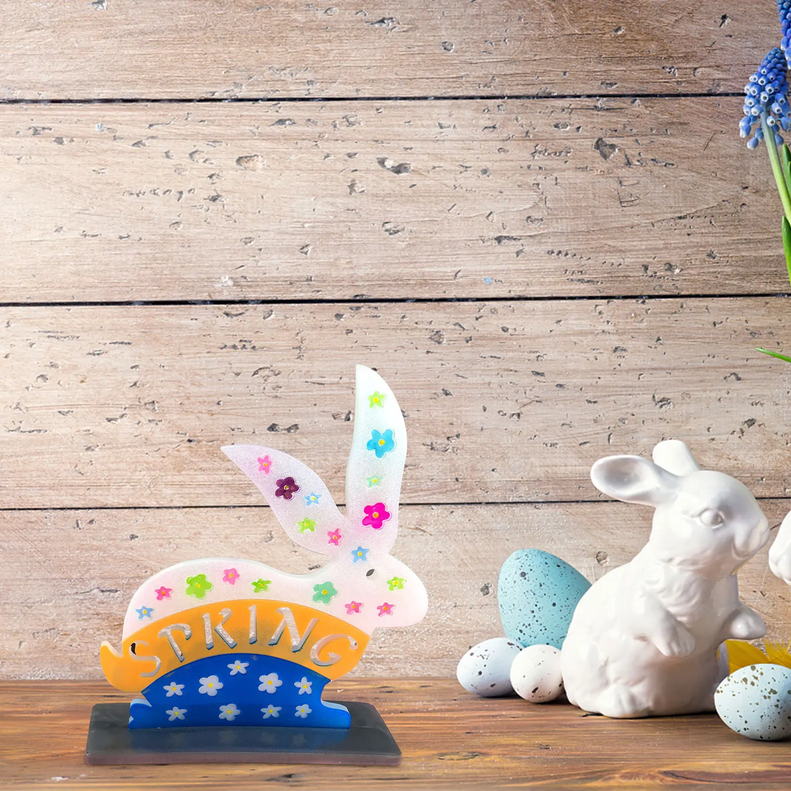 

1Set Easter Silicone Bunny Mold DIY Resin Epoxy Rabbit Mold for Craft Desktop Ornament Handmade Decoration Molds for Epoxy Resin