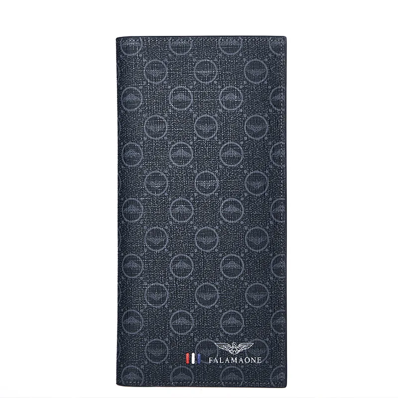 Fashion Men's Clutch Wallets Ultra Thin Card Holder Men's Business Card Holder Designer Luxury Genuine Leather Long Coin Purses