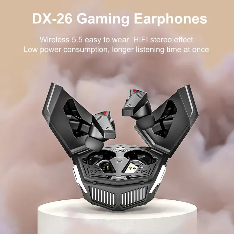 High Quality True Wireless Earbuds Long Battery Life DX-26 Gaming TWS Earbuds DX26 Earphone In-Ear