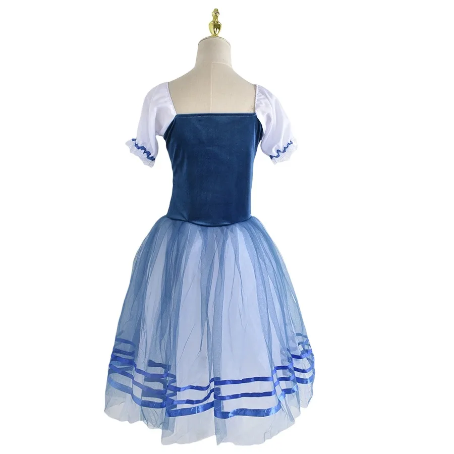 ブルー子供バレエドレスパフォーマンス服白鳥の湖チュチュプロフェッショナルガールズダンスバレリーナドレス衣装パーティードレス