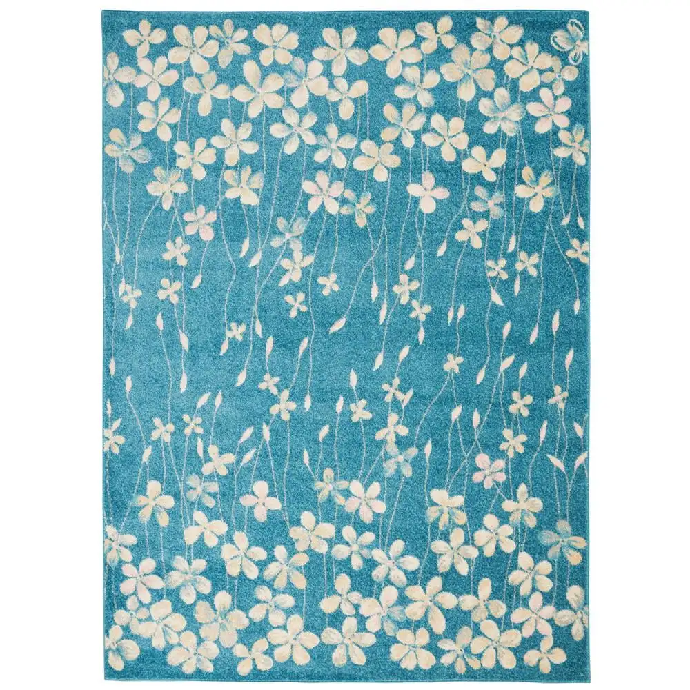 

Коврик Tranquil Floral Turquoise размером 4 x 6 футов, (4X6)