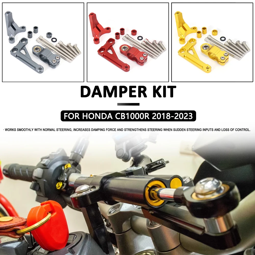 

2018 2019 2020 2021 2022 2023 Motorcycle Steering Stabilizer Damper Mounting Bracket Kit For HONDA CB 1000 R CB1000R cb1000r