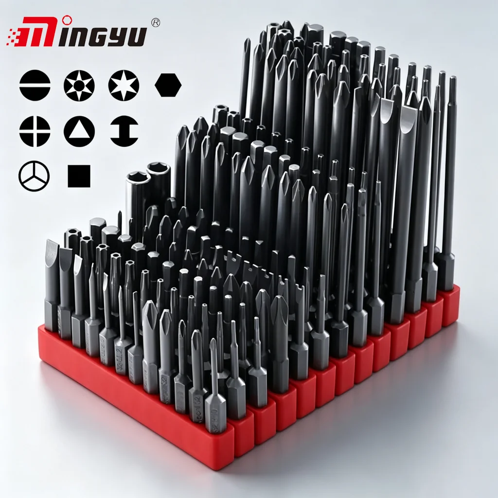 Image of 12 stücke Bits Für Elektrische Schraubendreher 1/4 zoll Schaft 50 75 100mm Lange Magnetic Power Tool Schraubendreher Bit Set