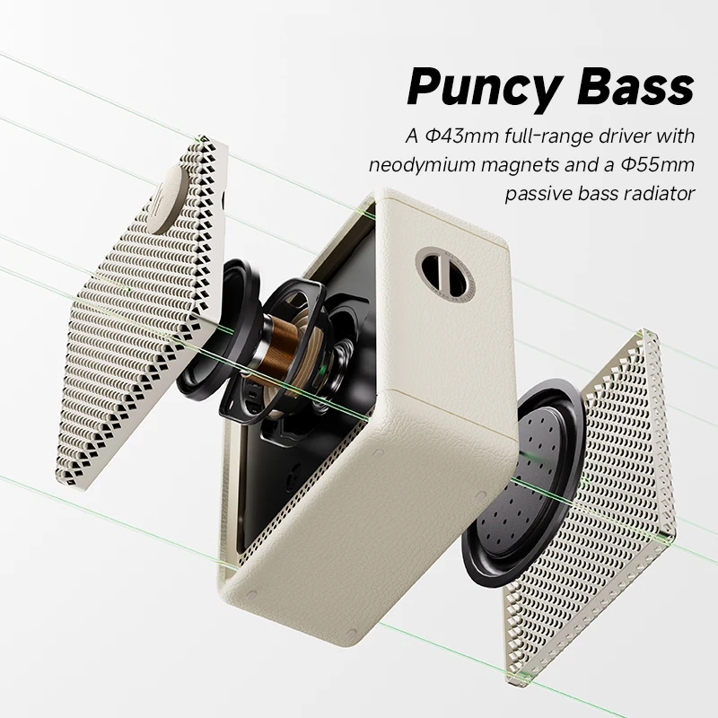 Edifier ES20 مكبر صوت بخاصية البلوتوث قابل للنقل مكبر صوت لاسلكي IP67 مقاوم للماء تأثيرات ضوئية مكبرات صوت خارجية جهير عميق مع ميكروفون