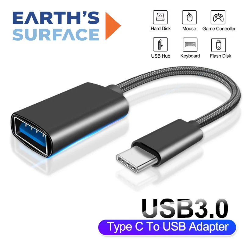 USB C to USB OTG Data Cable Adapter USB Type C to USB Male to Female Extension Cable Converter for Xiaomi Samsung MacBook Pro PC