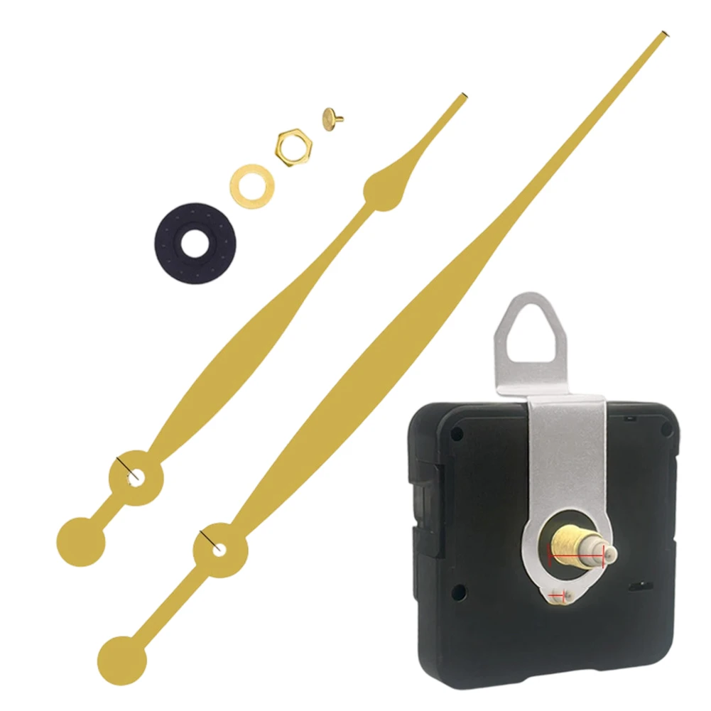 Black Quartz Clock Movement Mechanism With For DIY Wall Clock Repair Replacement Parts Home Decor Accessories