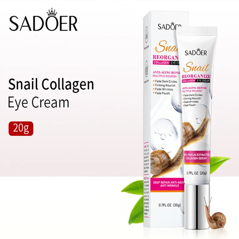 SAODER-crema de colágeno para ojos, antiarrugas, ojeras, elimina los ojos, bolsas, hidratante, reafirmante, belleza, productos para el cuidado de la piel