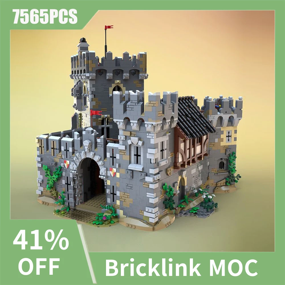 

NEW 7565pcs MOC European Medieval Street View Lions' Castle DIY creative ideas Retro child Toy Birthday Gift building blocks