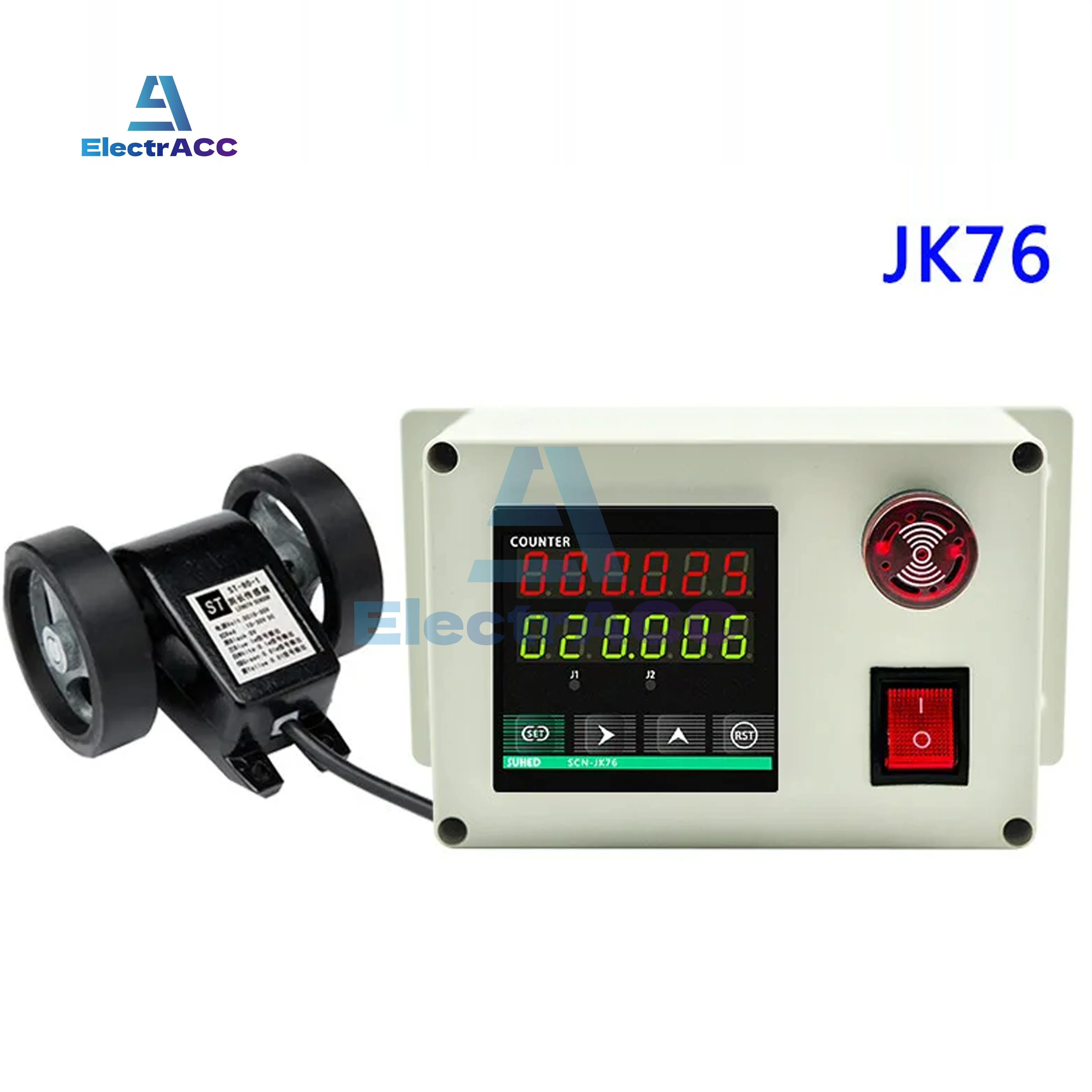 Meter Counter Roller Type Electronic Digital Display Intelligent Induction Length Controller Edge Banding Machine JK76