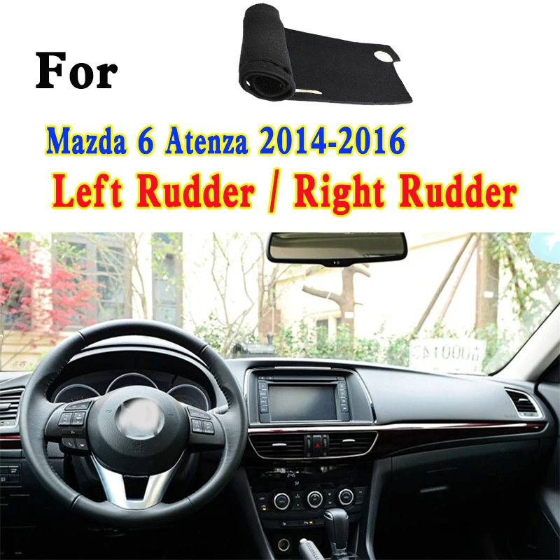 

For Mazda 6 Atenza GJ 2014-2016 Styling Dashmat Dashboard Cover Instrument Panel Insulation Sunscreen Protective Pad