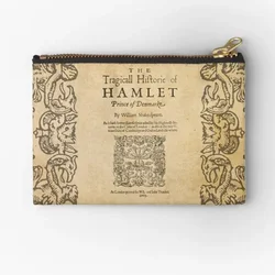 Shakespeare Hamlet 1603  Zipper Pouches Pocket Women Packaging Panties Pure Small Men Cosmetic Wallet Money Underwear Coin