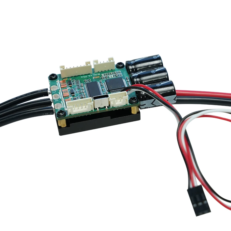 HOEYI MINI V6.7PRO HYESC6.7PRO يعتمد على VESC مع المشتت الحراري المؤكسد من الألومنيوم لمحرك FOC بدون فرش VESC6