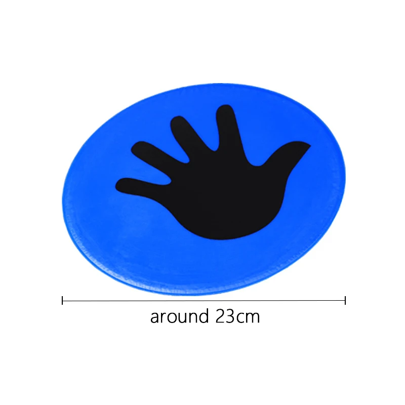 علامات مسطحة ملونة أقدام الأيدي الطابق بقعة الإعصار ، لعبة Hopscotch للفصول الدراسية ، المنزل داخلي وخارجي ، 1 زوج #3