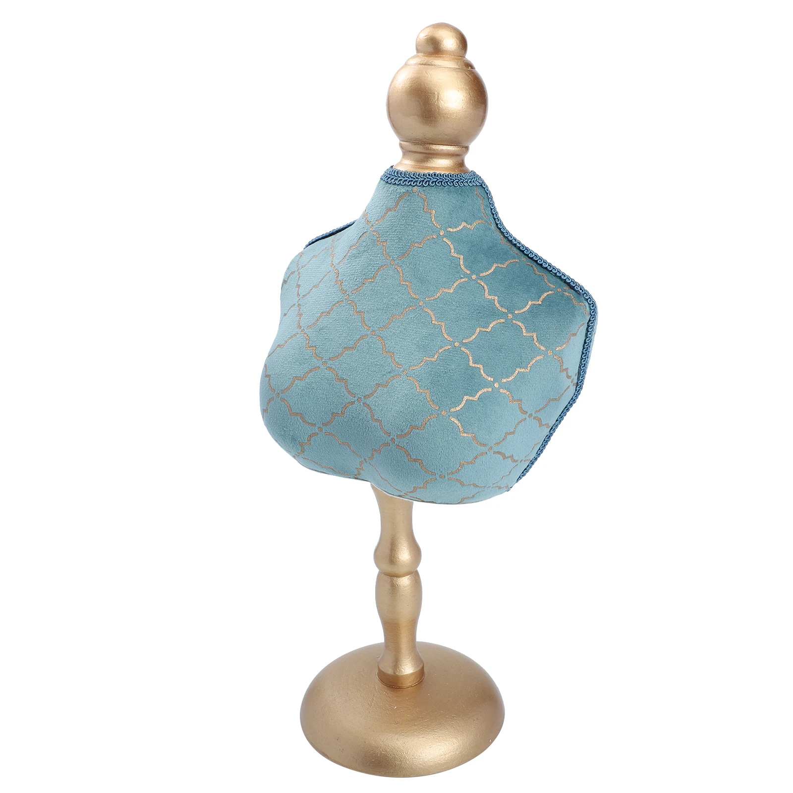 

Necklace Display Stand Jewelry HolderGold Jewelry Classic Design Long Lasting Wooden Base Spray Paint Storage Organizer