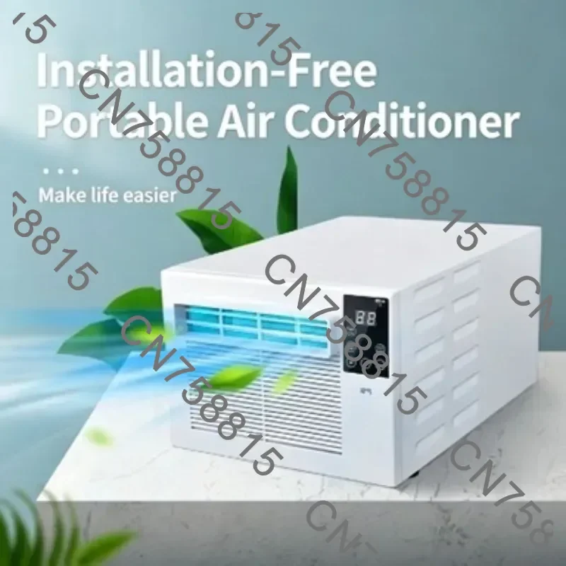 For Mosquito Net Space Pet Small Area Temperature Adjustment，110V 220V Portable Mini Air Conditioner Dual Desktop Cooling Fridge