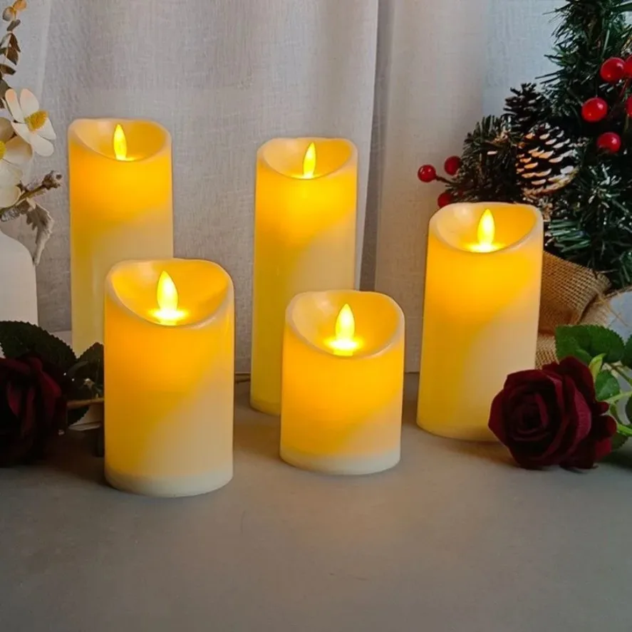 1~10PCS Swing LED Candles Flameless Flickering Light Flameless Candle for Christmas Wedding Decor Birthday Party Supplie  ﻿ image 4