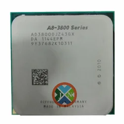 A8-Series A8 3800 2.4 GHz Quad-Core CPU Processor AD3800OJZ43GX Socket FM1