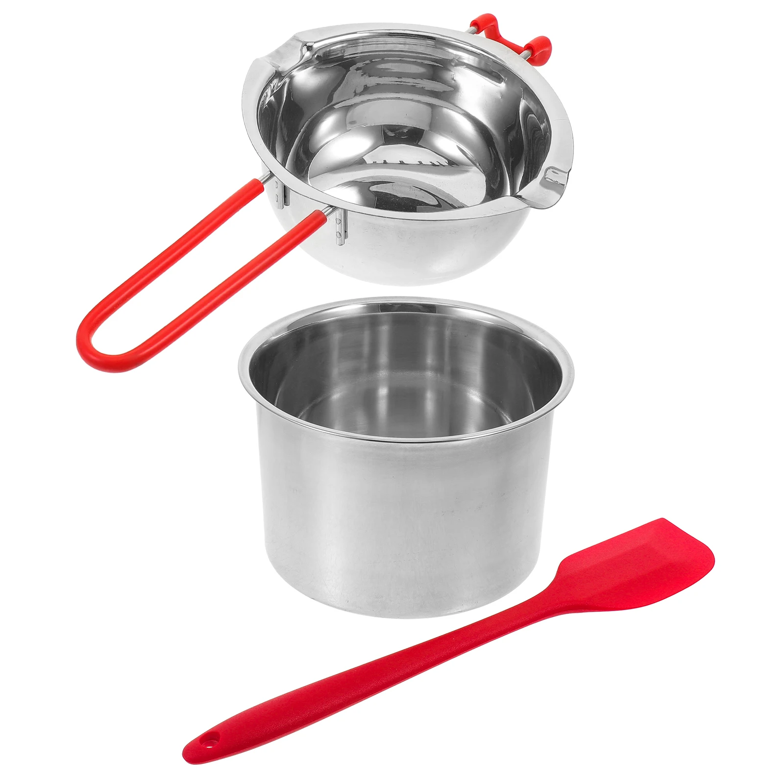 

1 Set Stainless Steel Double Boiler Pot Chocolate Butter Melting Pot Corrosion Resistant Kitchen Gadget For Cheese Wax