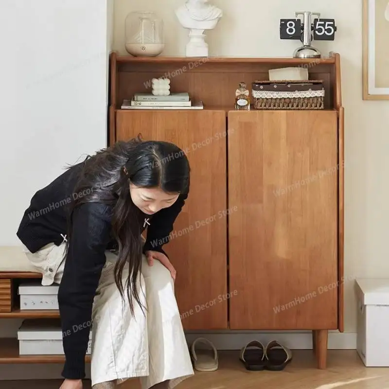 

Dustproof Flip Shoe Cabinet Design Multifunctional Luxury Living Room Shoe Cabinet Space Saving Schoenenrek Furniture For Home