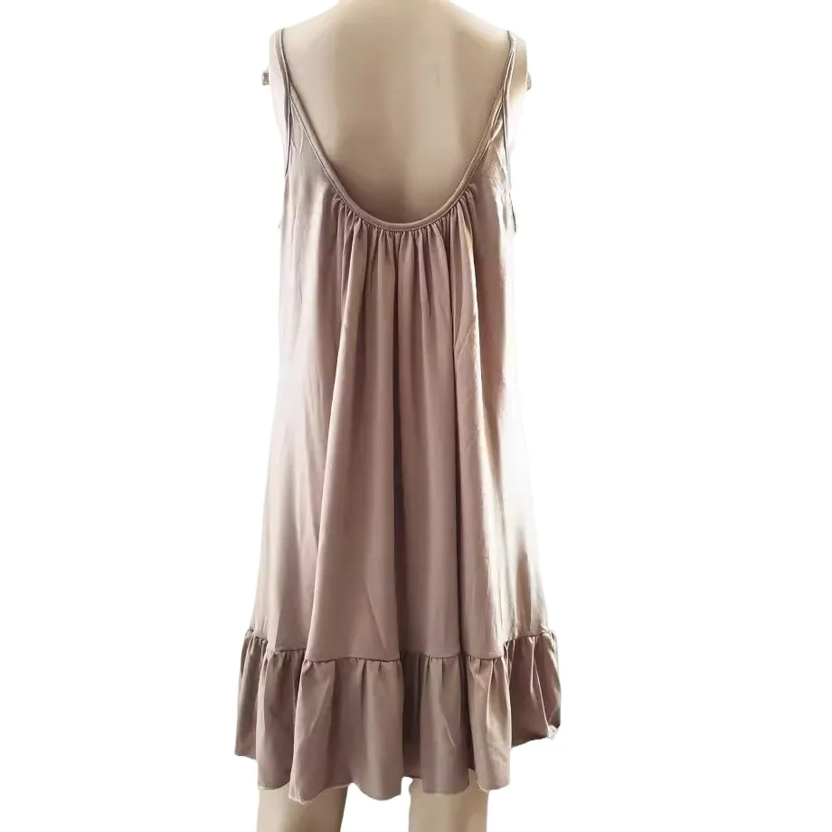 Été nouveau Sle femmes Dr Wi Bateau Ne Svel Midi Dr Street Sle taille ample à pois et couleur Spli...