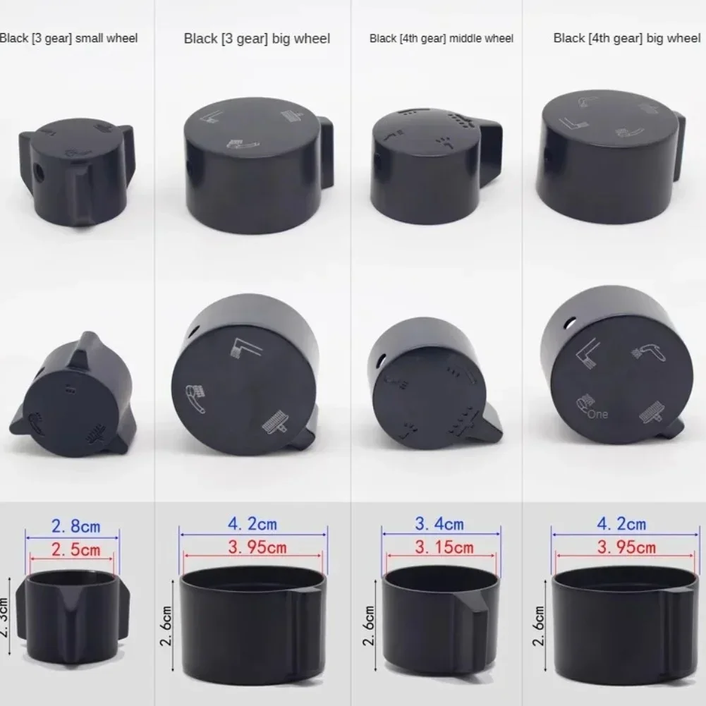 Commercial Bathroom Color Black Replacement Handle Adjustable Water Flow Handle Shower Fittings Three Level Knob