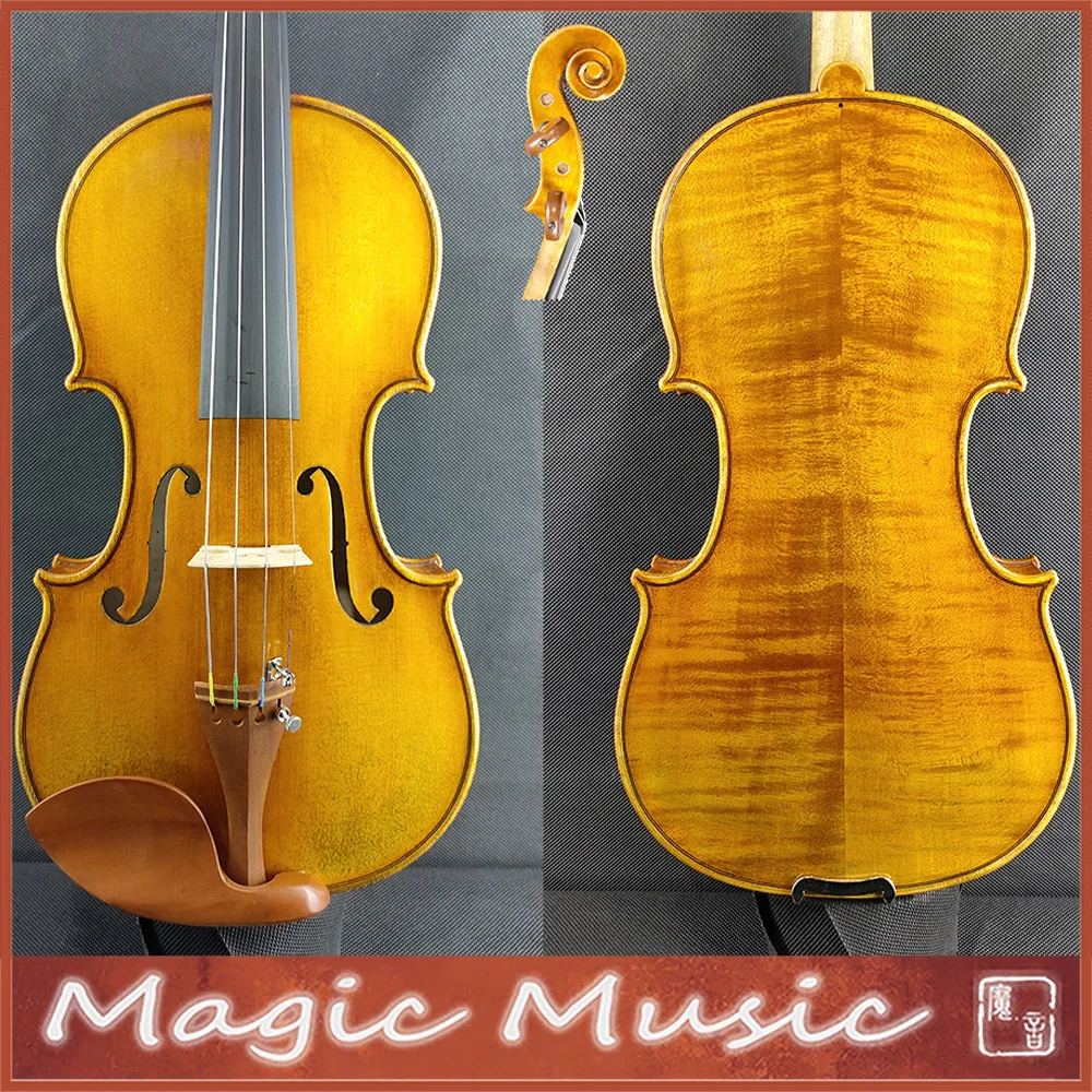 50 Years Old Spruce The Harrison Amati Violin 4/4 Size Geige Handmade Oil Antiqued Varnish Professional Violine