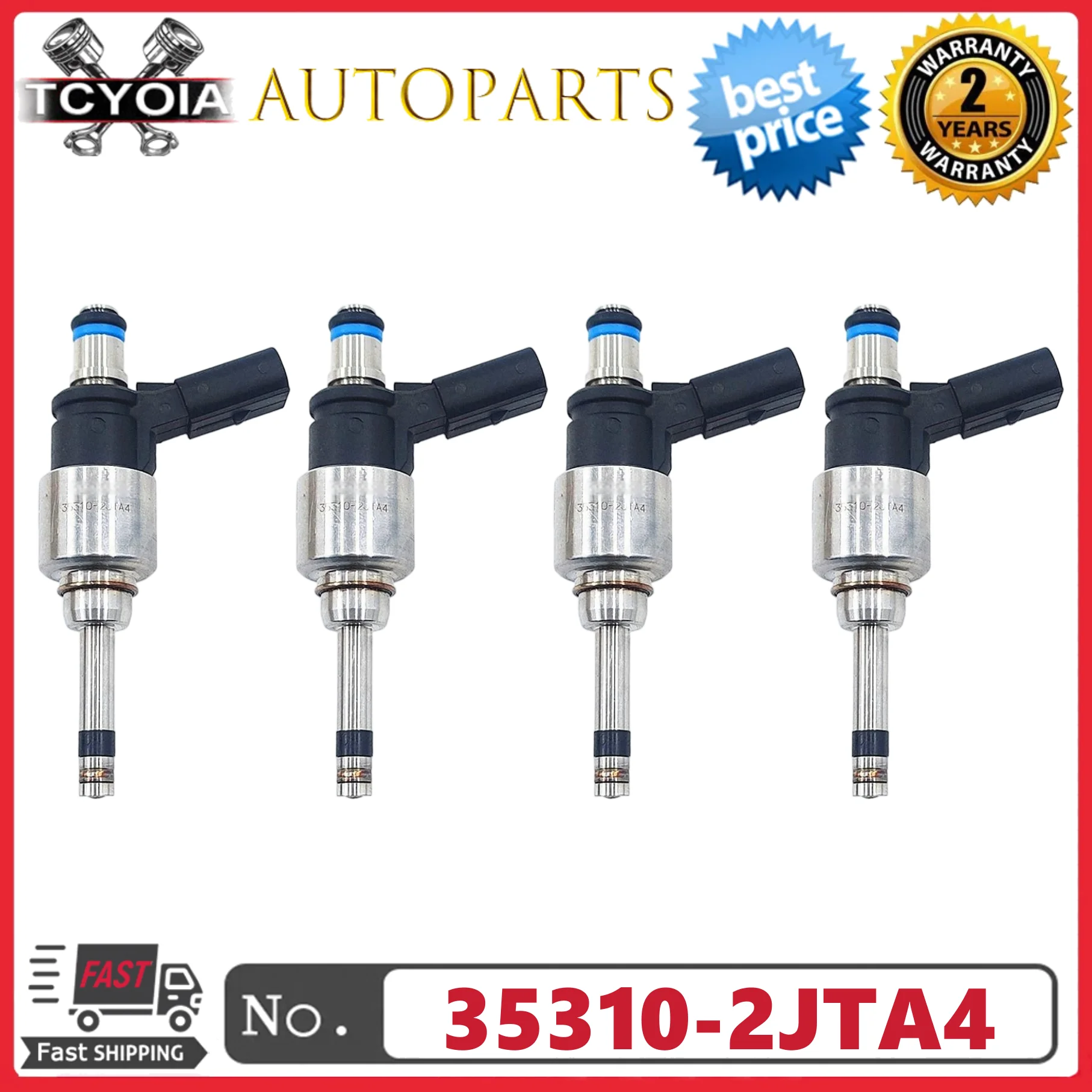 

4Pcs/lot Fuel Injectors 35310-2JTA4 353102JTA4 For KIA K5 2020-2022 2.0 T-GDI G4NN