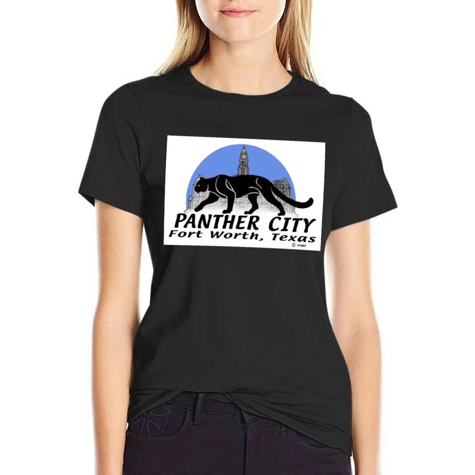 

Panther City T-Shirt female sweat anime customs design your own Women tops