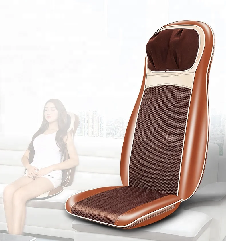 

Wholesale massage machine neck adjustable full body massager car seat back relax shiatsu heated massage cushion LY-712A