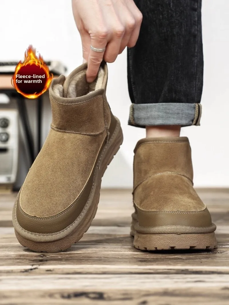 men's-winter-snow-boots-fleece-lined-thickened-warm-fur-integrated-bread-shoe-40-degree-cold-resistant-large-cotton-shoe
