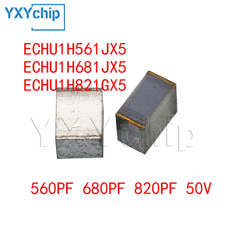 

20pcs Echu1h561jx5 Echu1h681jx5 Echu1h821gx5 Cbb 0805 560pf 680pf 820pf 50v 2012 Smd Metallized Pps Film Capacitor New Original