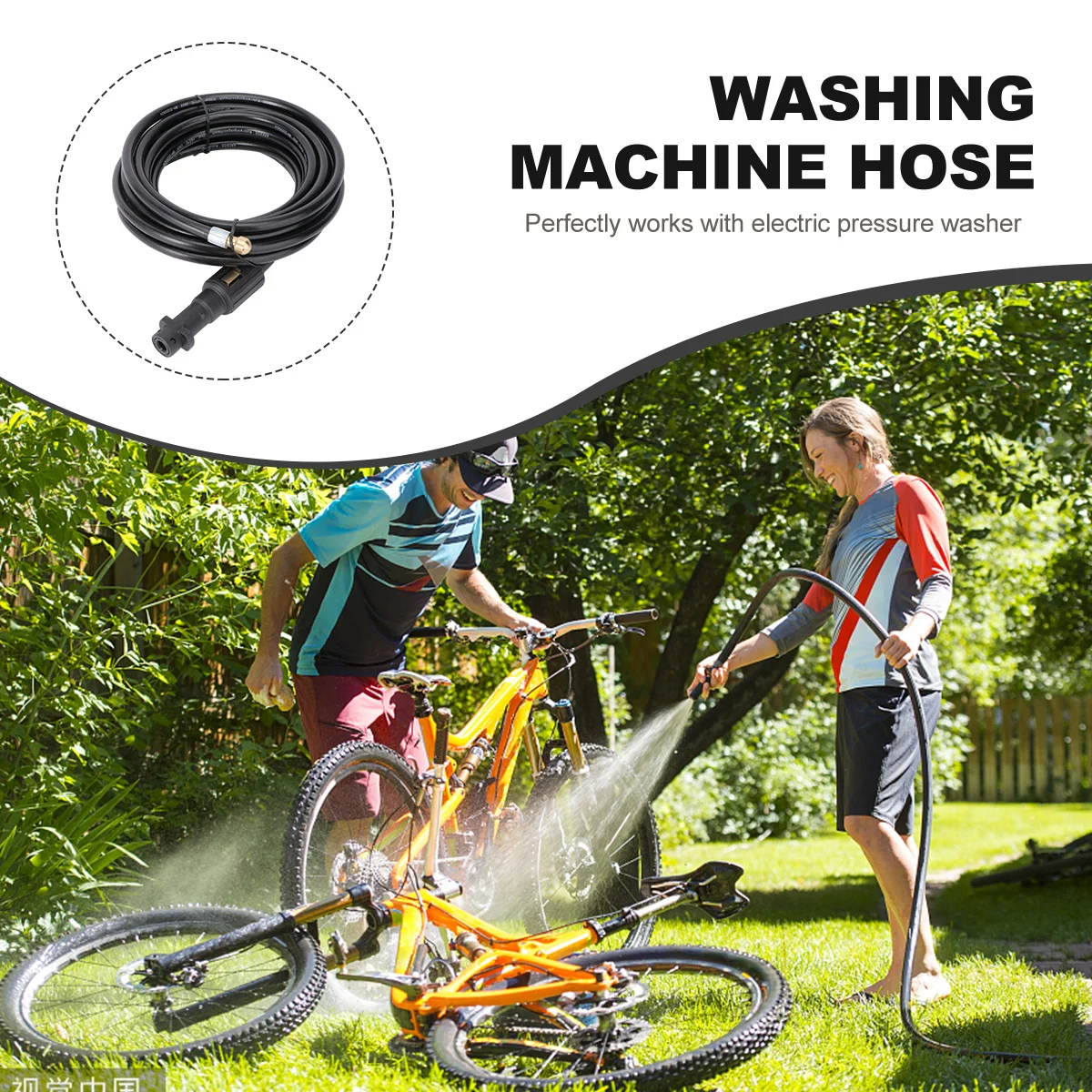 6 متر عالية غسالة لغسالة الضغط الكهربائية دائم استنزاف الأنابيب تنظيف خرطوم ارتفاع ضغط الأنظف خرطوم حديقة أداة التبعي #2