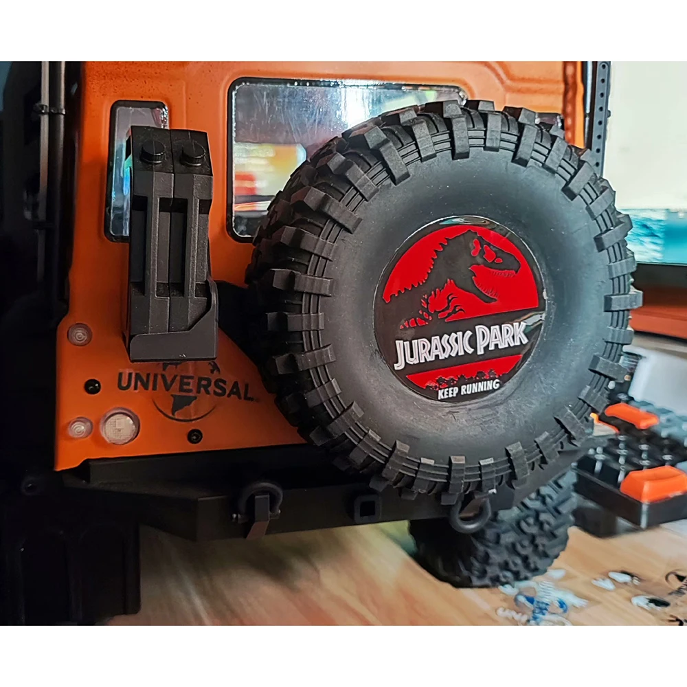 Decoración de pegatina de dinosaurio de carcasa de coche simulada para 1/10 coche trepador de control remoto TRX4 Defender VS4 Sport Jeep AXIAL SCX10 RC4WD D90 piezas