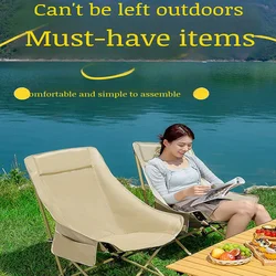 Multifunctional Outdoor Camping Chair with Headrest Tourist Chairs  Portable Folding Camping Chair Waterproof Outdoor Portable