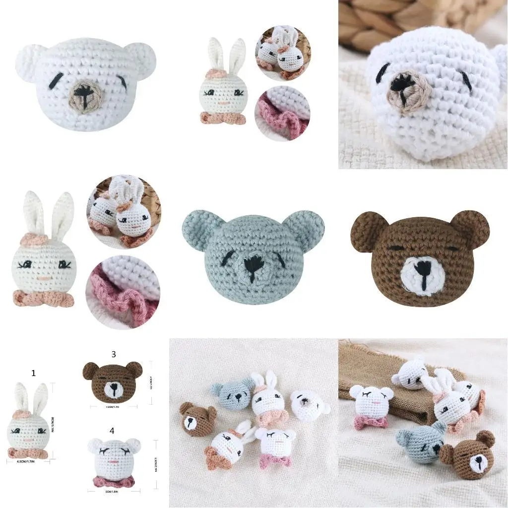 

Baby Pacifier Clip Loose Beads Crochet Rattles Teething Toy Infants Shower Gift L8RB