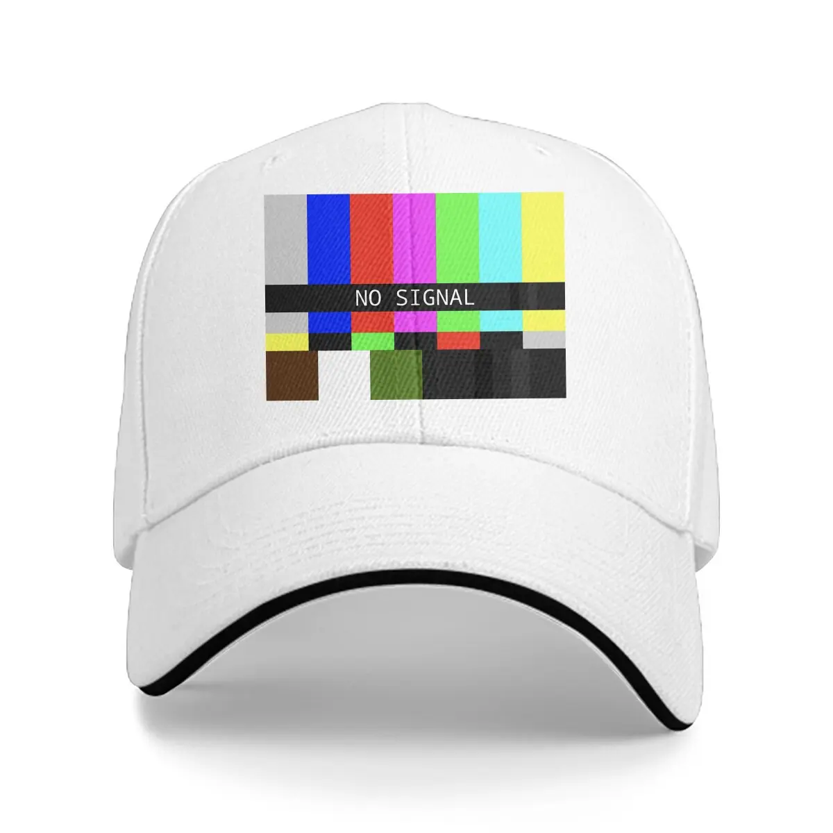 Summer Hip Hop No Signal TV Graphic Baseball Cap Adjustable personality Outdoor Running Hat Truck Driver Hat Unisex Gift