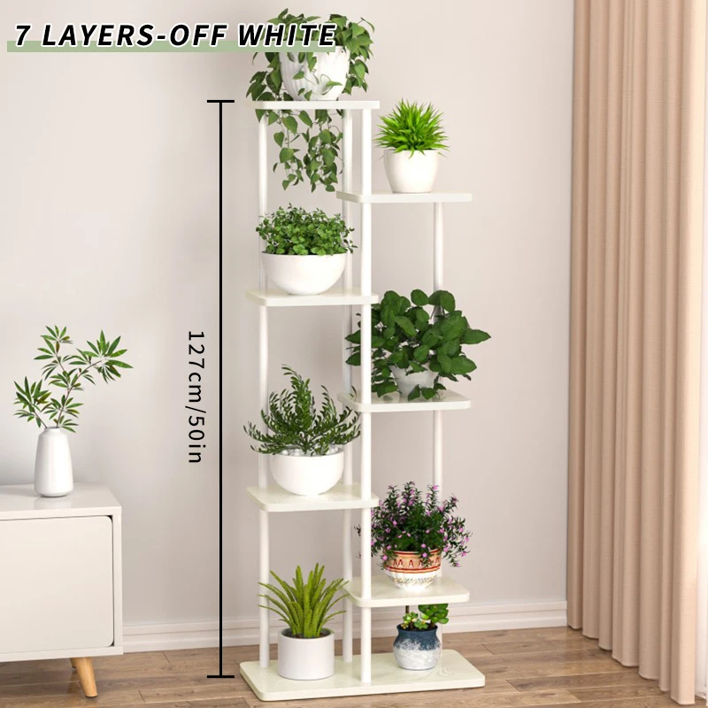 Plantenstandaard voor bloemen Ijzer 6/7/8 lagen Plantenplank Plantorganisator Opslag Plantenhouder Displaystandaard Tuindecoratie