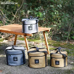 9/14L Dinnerware Organizers Oxford Cloth Pot Storage Bucket Bags Waterproof Camp Bowl Cups Container Cases Outdoor Supplies