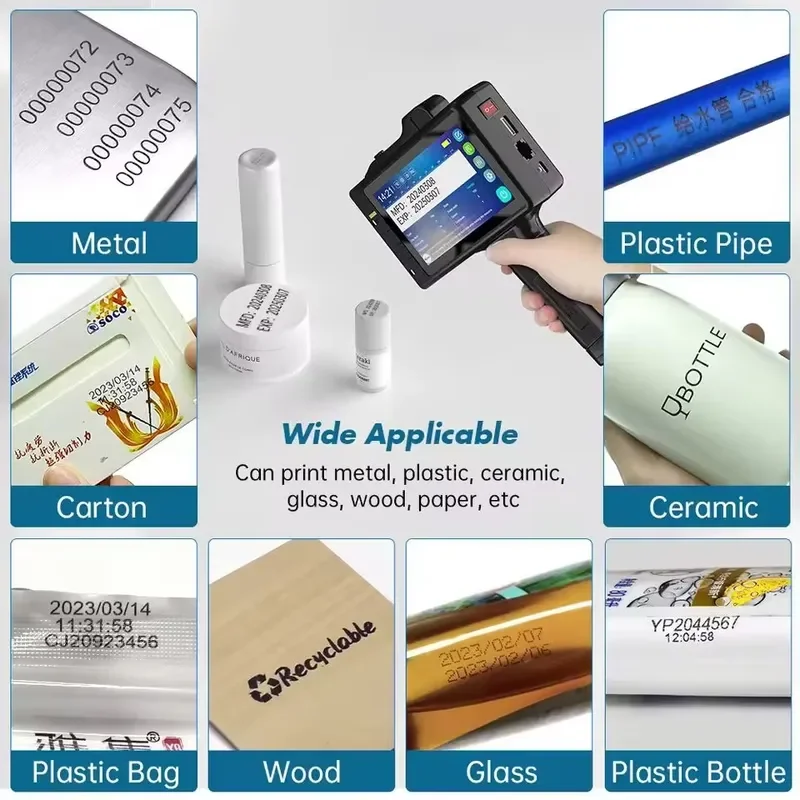 Willita Touch Screen Portable Handheld Inkjet Printer Smart Coder for Film Foil Bags Multifunctional High Productivity Time view 3