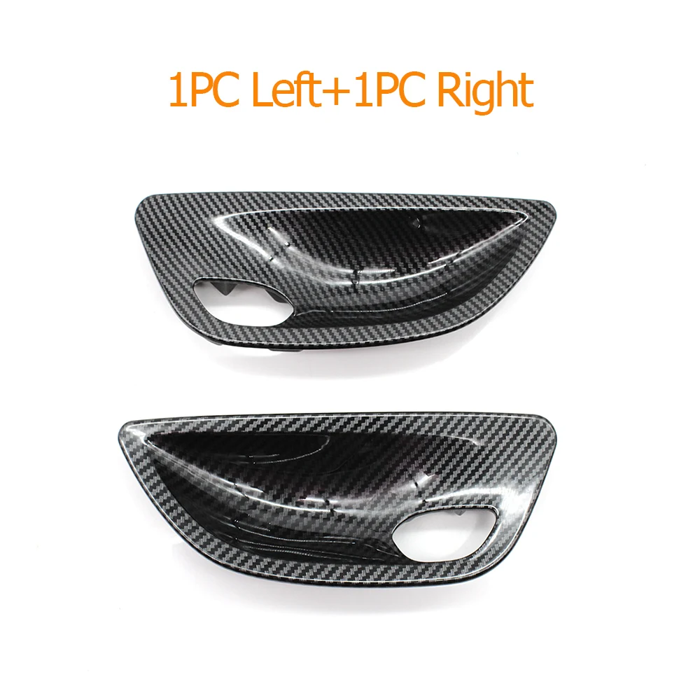 Carbon Fiber Interior Door Panel Opening Handle Bowl Cover Trim Replacement For BMW 5 Series F10 F11 520i 523i 525i 528i 535i