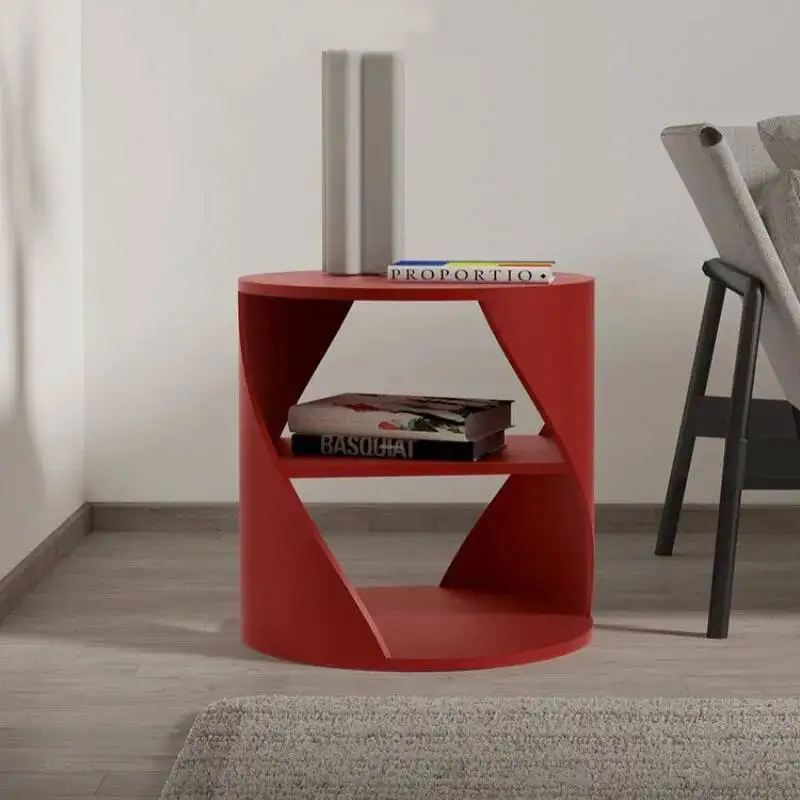 Espaço mesa de noite moderna estética móveis armazenamento mesa cabeceira na moda poupança luxo criado mudo casa móveis minimalistas