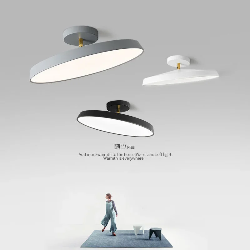 Nordic Minimalist Modern Rotatable Led Ceiling Lamp for Bedroom StudyRoom Kitchen Cloakroom Aisle Indoor Lighting Lustre Fixture