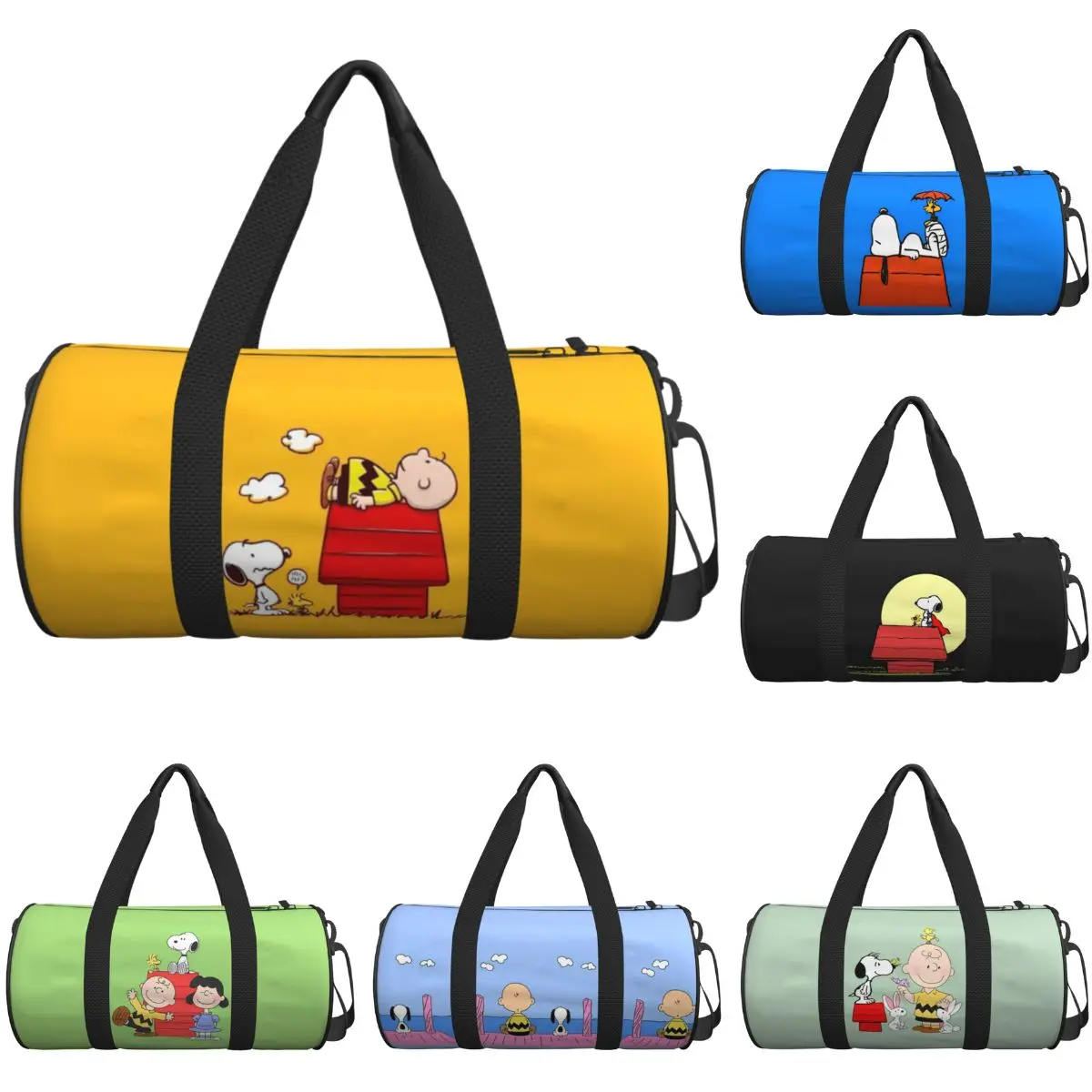 SNOOPY HOUSE Travel Bag Casual Sports Bags Large Capacity Novelty Gym Bag Male Female Printed Outdoor Fitness Bag