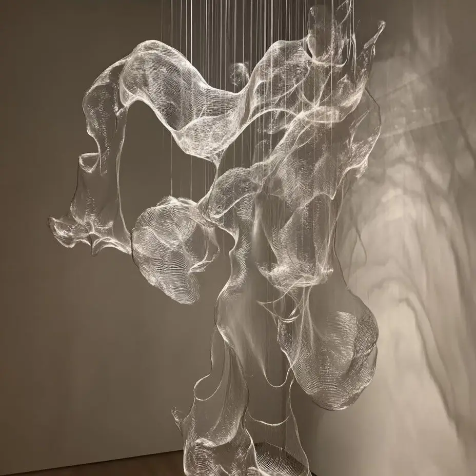 

10M Metalic Cloud Shape Flexible Wire Metallic Metal Fabrics for Art Material Metalic Mesh Stylist Fabric DIY Wholesale