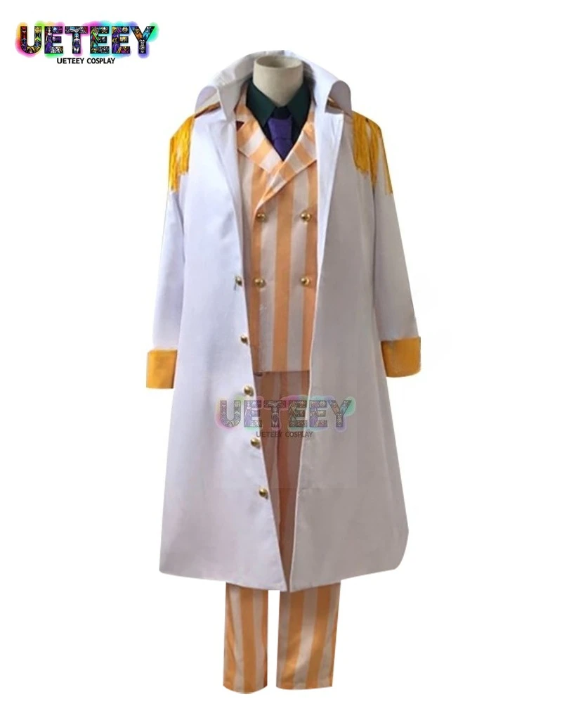 

UETEEY COS Kizaru Taisho Borsalino Cosplay Admiral Monkey D Garp Cosplay Uniform Suit Set Outfit Halloween
